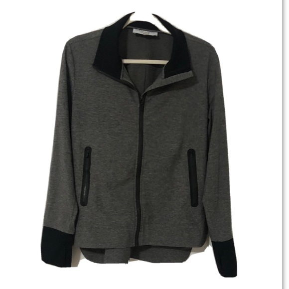 Derek Lam 10C Athleta Gray Jacket, Women's, Long Sleeve Zip Up, Size Large - Picture 1 of 7
